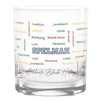 Spelman College Jaguars 14oz. Black History Month Rocks Glass Indigo Falls