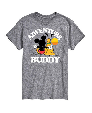 Hybrid Apparel Disney Adventure Buddy Mens Short Sleeve Tee AIRWAVES