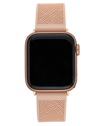 Женский силиконовый ремешок с румяной текстурой, совместимый с Apple Watch 42/44/45/Ultra/Ultra 2 Anne Klein