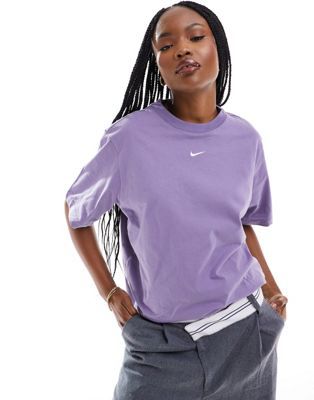 Nike Essential oversized T-shirt in purple Nike