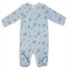 Baby Boys and Baby Girls Polar Bear Quilted Footie Baby Mode