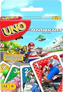 Mattel Games UNO Super Mario Card Game, Video Game Themed Travel Game in Collectible Storage Tin with Special Rule (Amazon Exclusive) Mattel Games