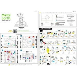 Metal Earth 3D Metal Model Kit - Marvel Deadpool Unknown