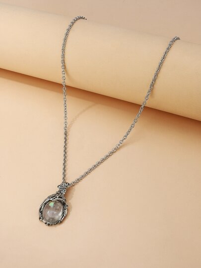 Ожерелье с лунным камнем SHEIN