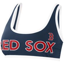 Женский бикини-топ G-III 4Her by Carl Banks Navy Boston Red Sox Southpaw In The Style