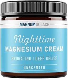 Magnesium Lotion – Nighttime Magnesium Cream – Apply to Leg Muscles, Arms or Chest - Topical Magnesium Chloride – USA Made and Safe for Kids (Citrus Rose) 4 Fl Oz (Pack of 1) Magnum Solace