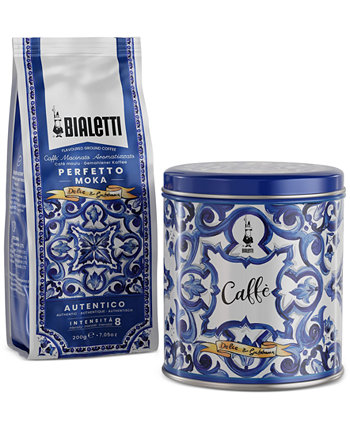 Кофе от Dolce&Gabbana Perfetto Moka в металлической упаковке, с ароматными нотами, 1.02 кг Bialetti