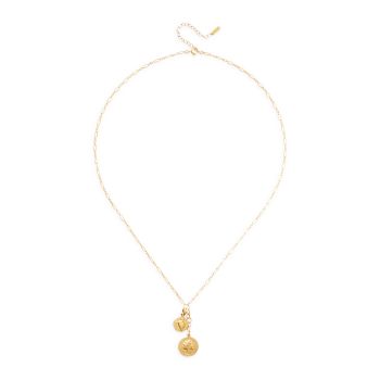 18K-Gold-Plated Double-Pendant Necklace Chan Luu