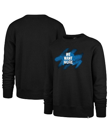 Men's Black Detroit Lions We Want More Headline Pullover Sweatshirt '47 Brand