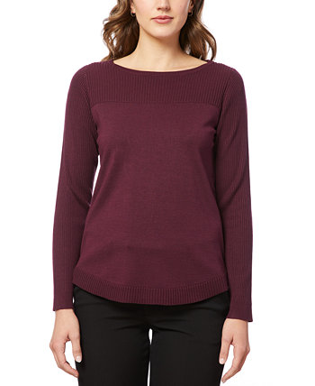 Women's Boat Neck Long-Sleeve Sweater MELISSA PAIGE