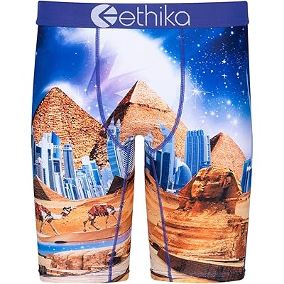 Комфортные трусы Ethika PyraMid City с эффектным рисунком и средней талией Ethika