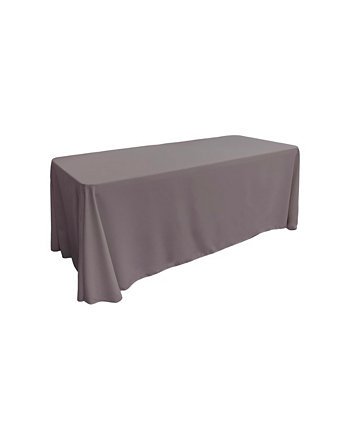 Rectangular 90x132 Inch Polyester Poplin Tablecloth - Easy Care Table Cover Slickblue