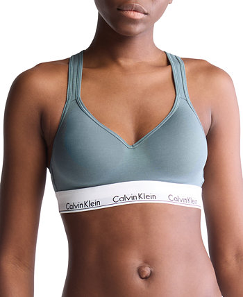 Спортивный бюстгальтер Calvin Klein Modern Cotton с мягкими чашечками для средней нагрузки для женщин Calvin Klein