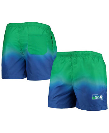 Мужские шорты для плавания Royal Seattle Seahawks в стиле ретро с эффектом погружения в краску FOCO