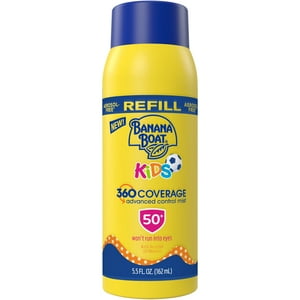 Banana Boat Kids 360 Coverage SPF 50 Sunscreen Mist Refill, Kids Sunscreen Spray Refill, 5.5 fl oz BANANA BOAT