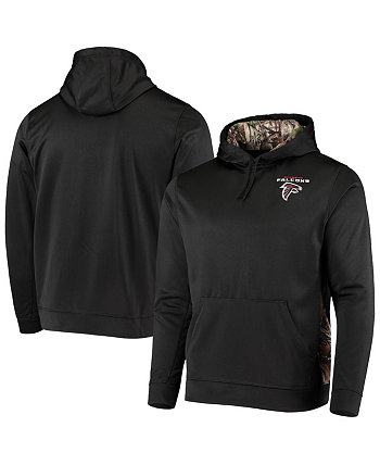 Мужской пуловер с капюшоном Ranger черного цвета с камуфляжным принтом Realtree Atlanta Falcons Logo Dunbrooke