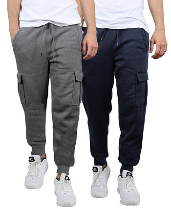 Мужские тяжелые спортивные штаны-карго на флисовой подкладке, 2 шт. Blue Ice