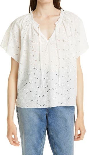 Рубашка из ткани с вышивкой Marisol Rails