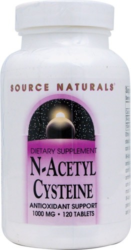 Source Naturals N-ацетилцистеин — 1000 мг — 120 таблеток Source Naturals