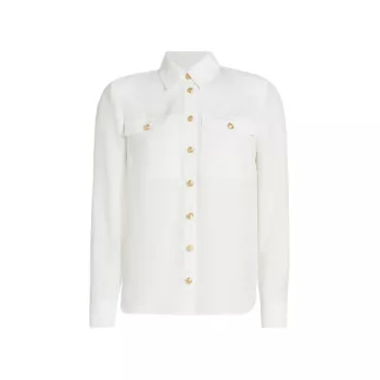 Блуза Maisy с металлизированными пуговицами L'AGENCE