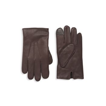 Водоотталкивающие перчатки из кожи наппа Polo Ralph Lauren