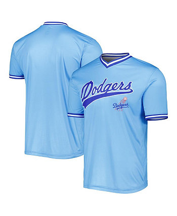 Мужская голубая футболка команды Los Angeles Dodgers Cooperstown Collection Stitches