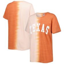 Женская футболка Gameday Couture Texas Orange Texas Longhorns Find Your Groove с раздельным краем Gameday Couture
