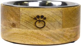 GF Pet Mango Wood Cat & Dog Bowl GF Pet