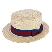 Соломенная шляпа-каноте с полями Ctm 2 дюйма, темно-синим ремешком и эластичной лентой CTM