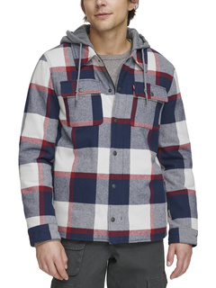 Куртка-рубашка из мытого хлопка с капюшоном из джерси и подкладкой из шерпы Levi's®