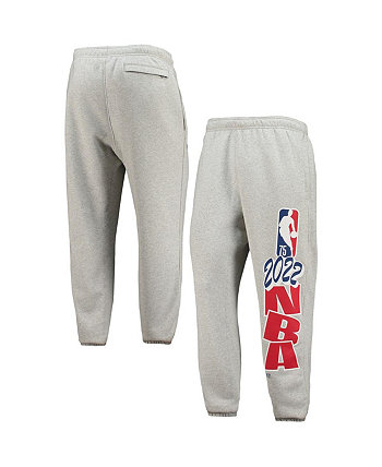 Мужские флисовые брюки-джоггеры NBA Team 31 75th Anniversary с меланжевым покрытием серого цвета Nike