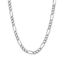 Ожерелье-цепочка Figaro из стерлингового серебра 4,3 мм - 18 дюймов. Unbranded