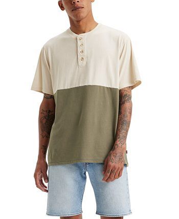 Men's Relaxed-Fit Pieced Colorblocked Henley Levi's®