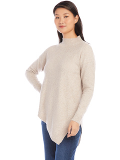 Асимметричный свитер с высоким воротником Karen Kane