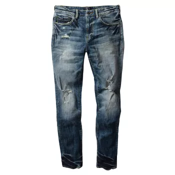 Эластичные джинсы-скинни с рваными краями и потертостями на коленях Windsor Prps