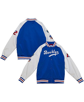 Мужская куртка Jackie Robinson Royal Brooklyn Dodgers Cooperstown Collection Legends Raglan Full-Snap Jacket Mitchell & Ness