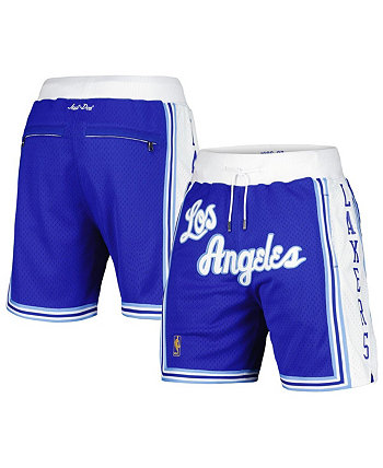 Мужские сетчатые шорты Royal Los Angeles Lakers Hardwood Classics Authentic NBA x Just Don Mitchell & Ness