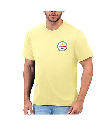 Мужская желтая футболка Pittsburgh Steelers Margaritaville