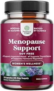 Complete Herbal Menopause Supplement for Women - Soy Free Female Hormone Balance Capsules for Night Sweats, Hot Flashes & Mood Swings with Dong Quai, Chaste Berry & Black Cohosh Root - 75 Count Pack Natures Craft