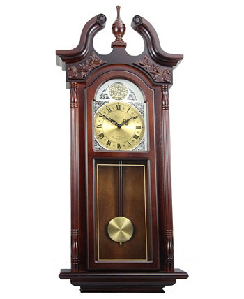 Коллекция часов 38-дюймовые старинные настенные часы с перезвоном и римскими цифрами Bedford