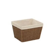 Honey-Can-Do Small Parchment Cord Storage Basket with Liner Honey-Can-Do