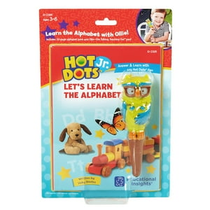 Educational Insights Hot Dots Jr. Let's Learn the Alphabet Interactive Preschool Book & Pen Set, 30 Activities, Educational Learning Toy, Boys & Girls Ages 3, 4, 5+ Year Old Educational Insights