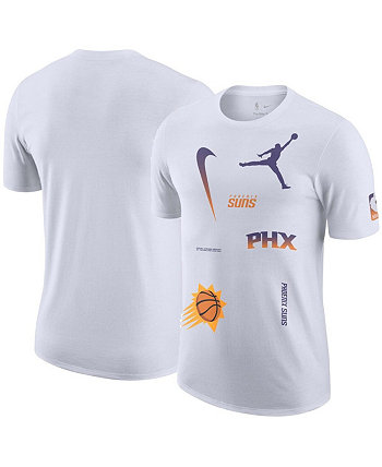 Мужская белая футболка Phoenix Suns Courtside Statement Edition Max90 Jordan