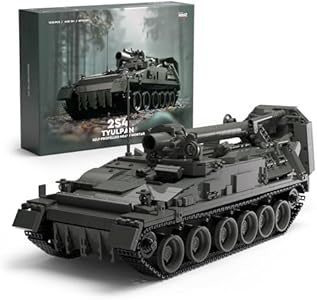 Nifeliz 2S4 Military Tank Building Model, Self-Propelled Heavy Mortar Set for Adults, Collectible Military Model to Build and Display, Gift for Military Fans (1,438PCS, NF10291) Nifeliz