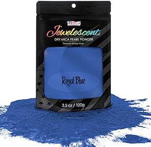 U.S. Art Supply Jewelescent Aqua Mica Pearl Powder Pigment, 3.5 oz (100g) Sealed Pouch - Cosmetic Grade, Metallic Color Dye - Paint, Epoxy, Resin, Soap, Slime Making, Makeup, Art U.S. Art Supply