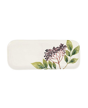 Foresta Primavera Elderberry Narrow Rectangular Platter VIETRI