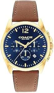 Coach Greyson Men's Versatile Watch | Functional Elegance | Stylish Timepiece for Everyday Wear | Water Resistant Coach