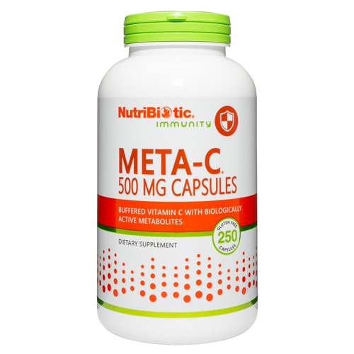 Buffered Meta-C® - 500 мг - 250 капсул - NutriBiotic NutriBiotic