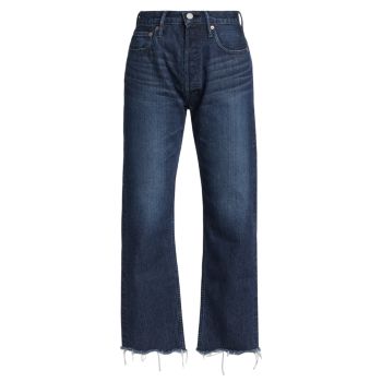 Широкие прямые укороченные джинсы Capac Moussy Vintage