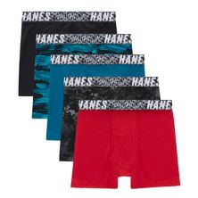 Комплект из 5 эластичных боксеров Hanes® Moves для мальчиков 4–20 лет Hanes